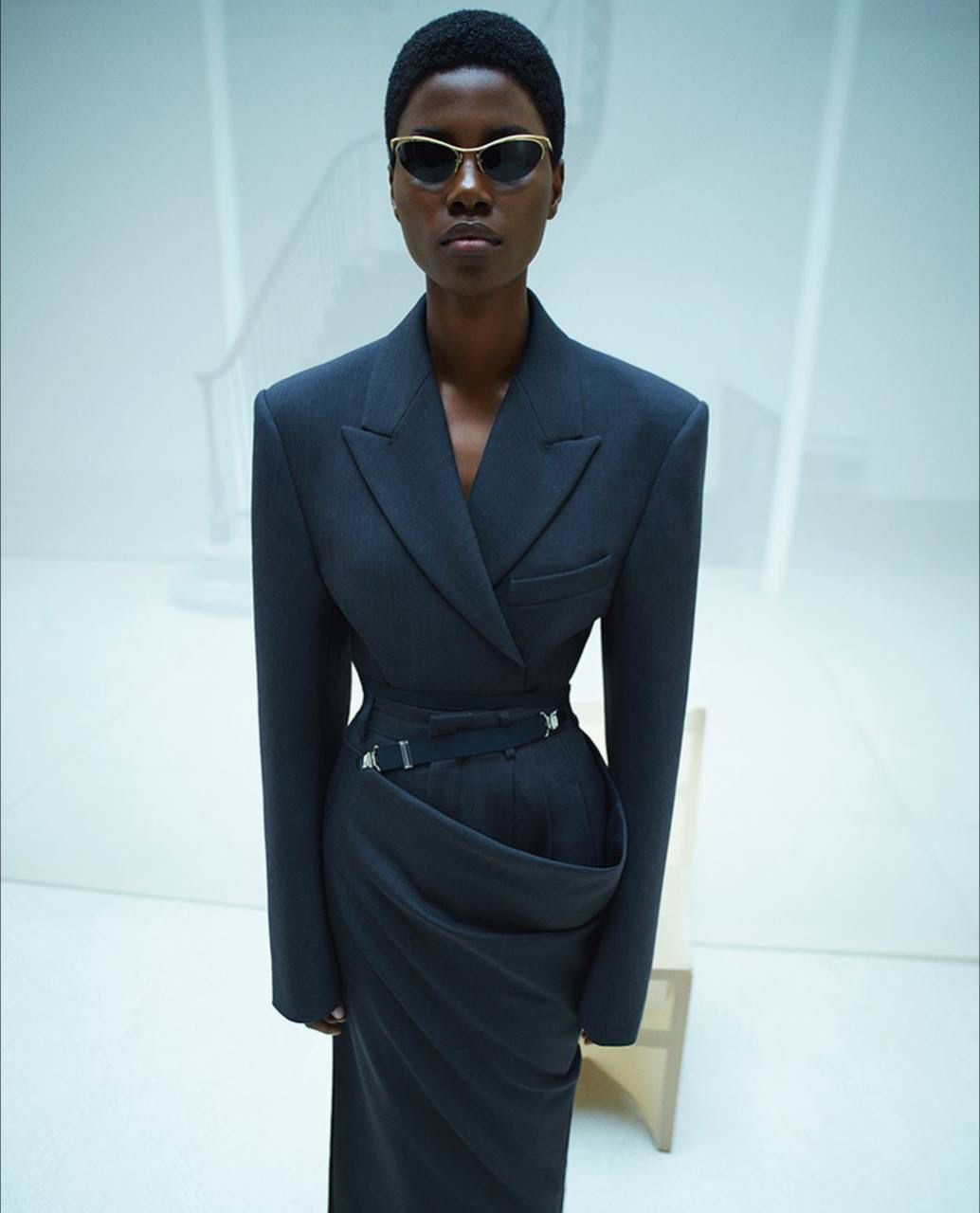 Tênis em nylon técnico e couro de acabamento premium - foto 4